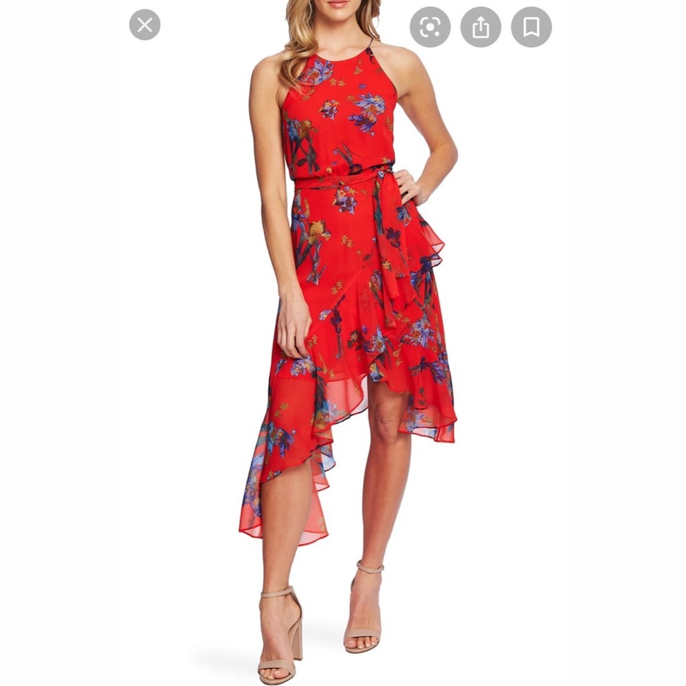 🆕🌹NWT CECE Floral Chiffon Halter Dress 🌹